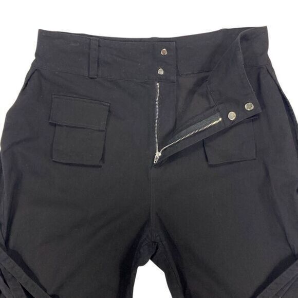 Maniere De Voir Black Straight Leg Pants - Picture 3 of 16
